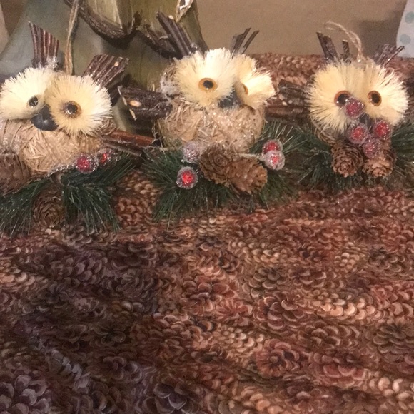Set of 3 Owl Ornaments - Picture 1 of 5